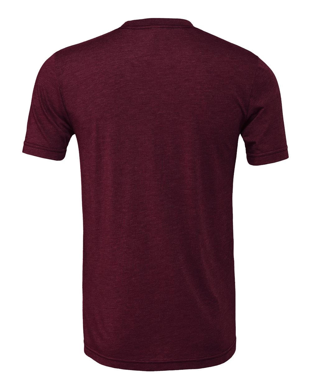 all — Solid Maroon Triblend – back